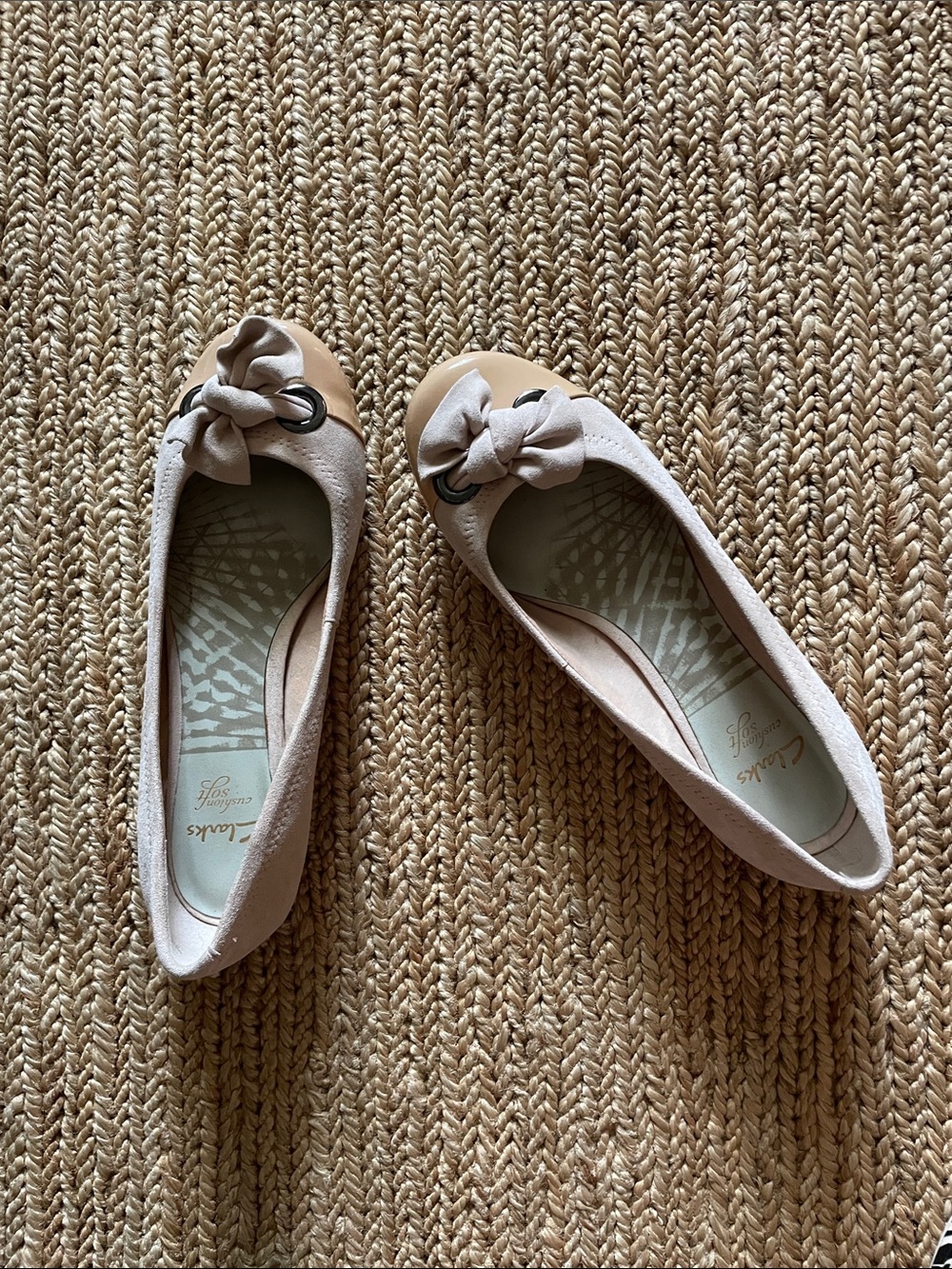 Clarks Women's Blush Bow-Tie Ballet Flats